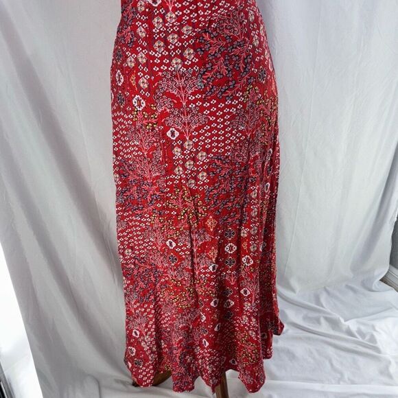 Abel the Label red bandana Lola Jaase high low dress anthropologie - Picture 7 of 14